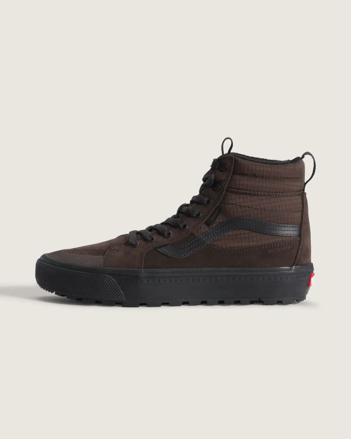 Vans Men's Sk8-Hi Waterproof Insulated Shoe, Color: Demitasse Brown, Size: 9
