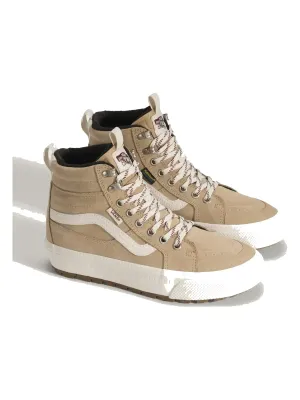 Vans Women's Sk8-Hi Waterproof Insulated Shoe in Tan/White, alternate view 1