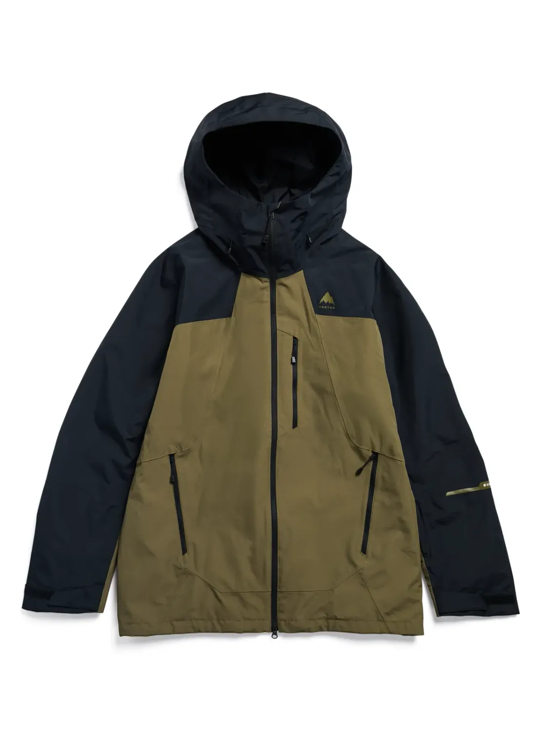 Burton Men's Reserve 2L Insulated Jacket 2027, Color: True Black/Dried Moss, Size: XS