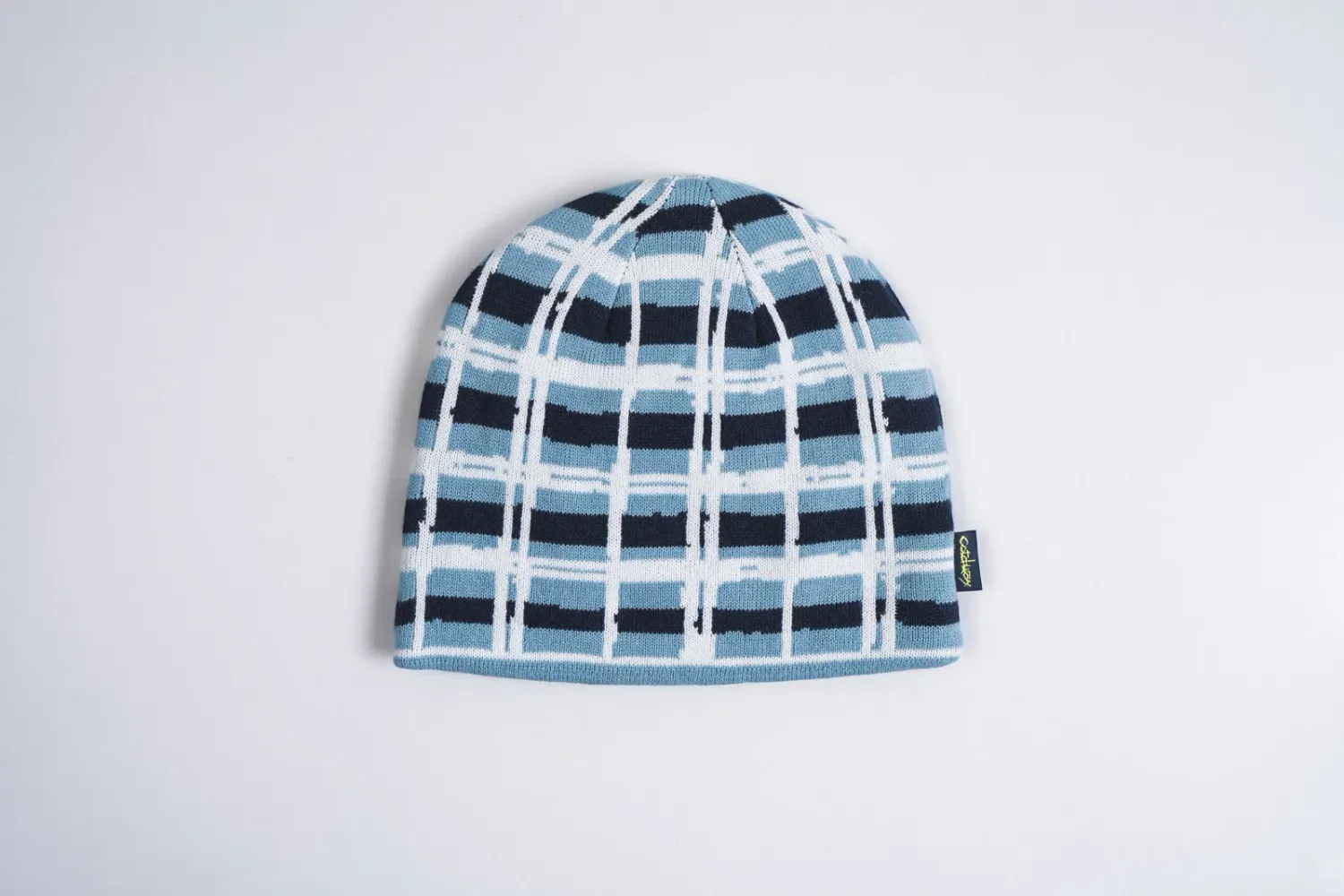 Corduroy Tartan By Justin Phipps Beanie, Color: Sky