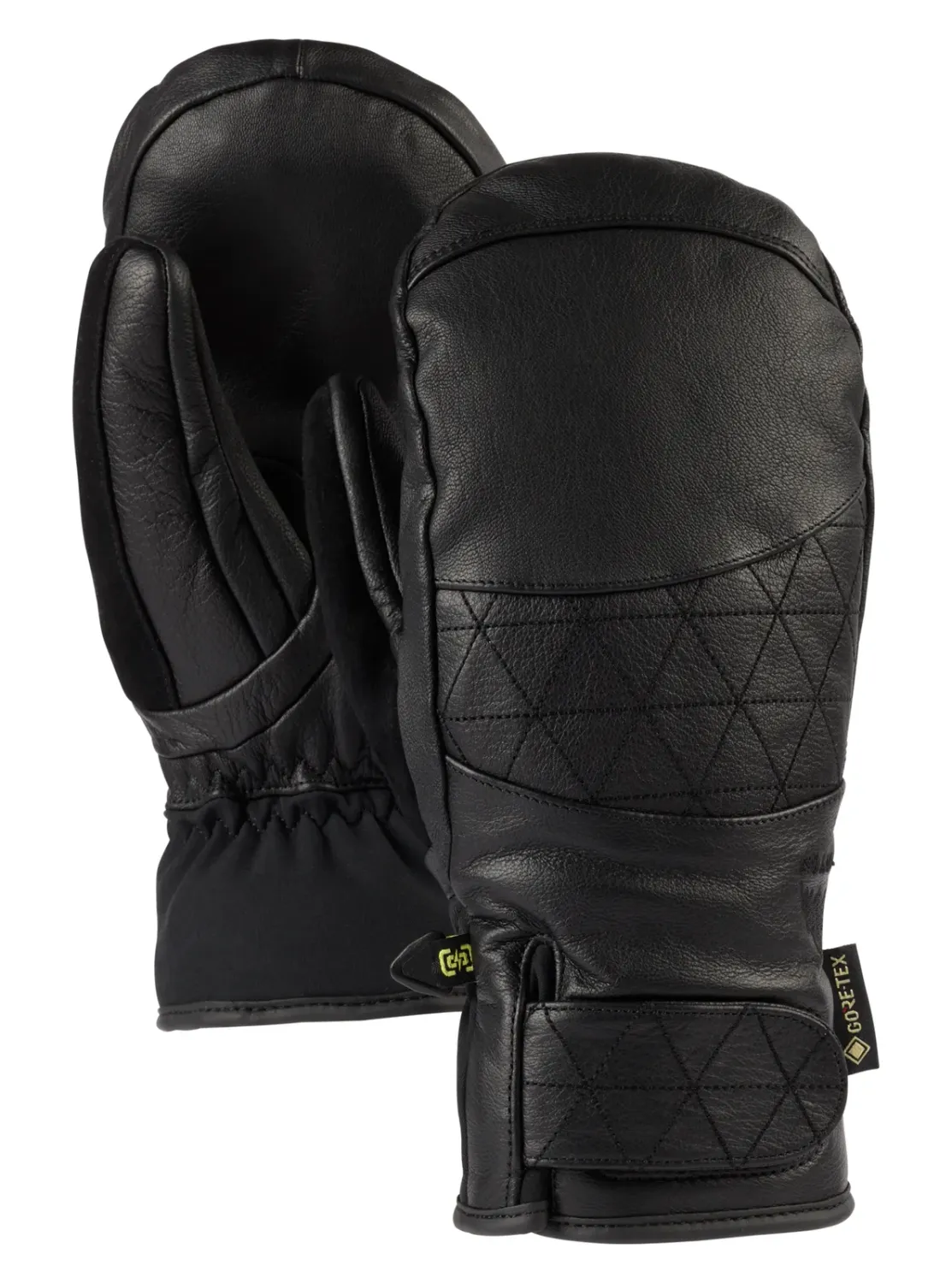 Burton Women's Gondy GORE-TEX Leather Mittens, Color: True Black, Size: S
