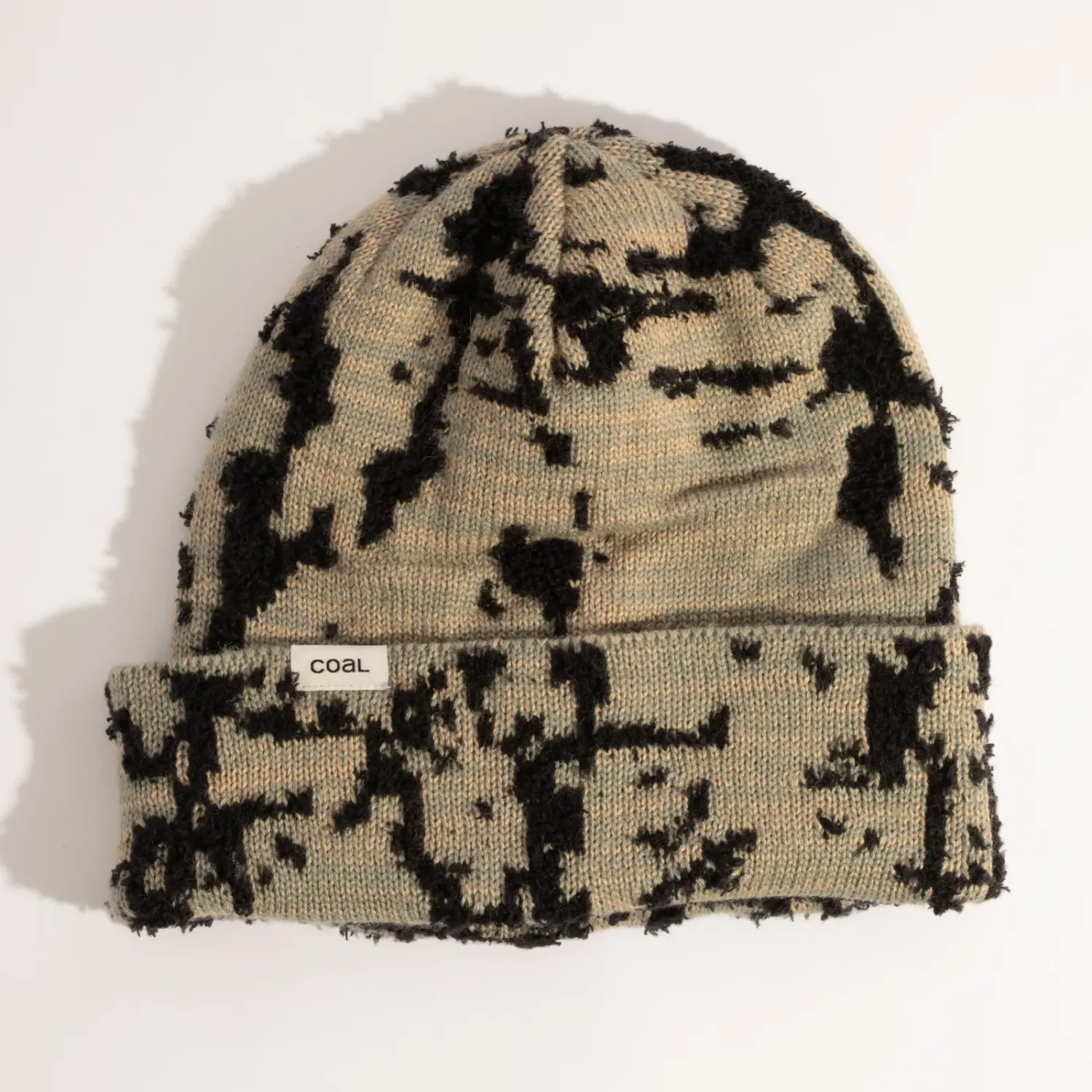 Coal Artefact Beanie, Color: Sage / Black
