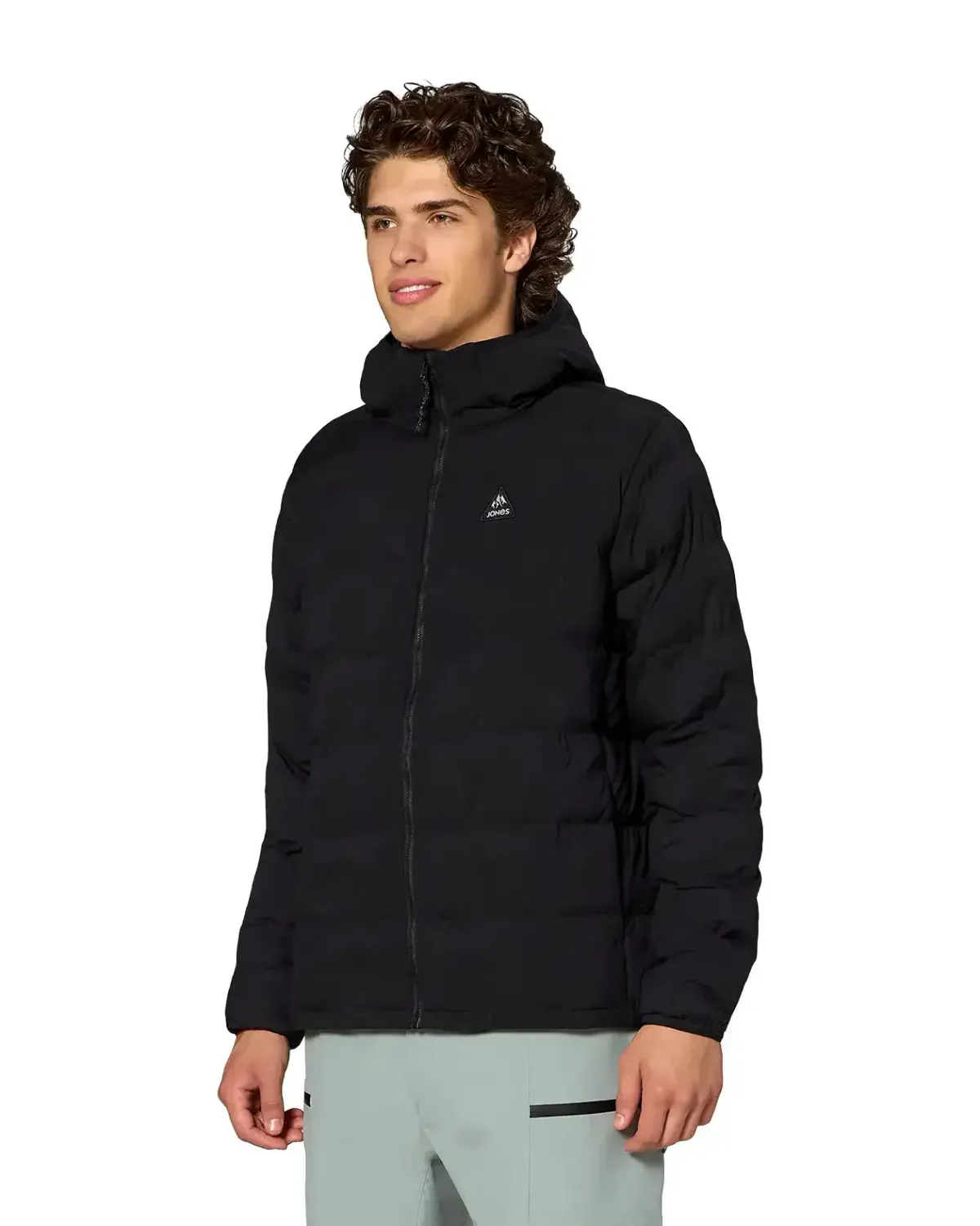 Jones Men's Dark Start Stretch Hooded Jacket, Color: Stealth Black, Size: M