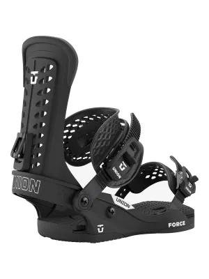 Union Men's Force Classic Snowboard Binding 2027 in Black, front view