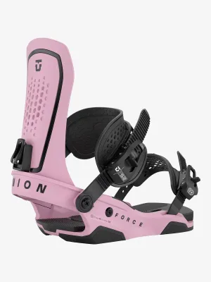 Union Men's Force Snowboard Binding 2027 in Pink, main view