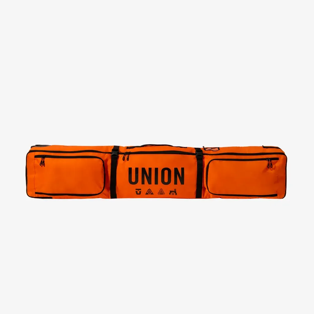 Union Wheeled Travel Snowboard Bag, Color: Union Orange, Size: 165