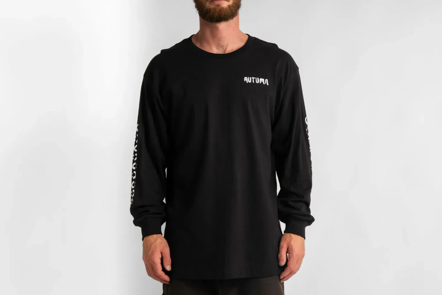 Autumn Men's Grif Quiver Long Sleeve Tee, Color: Black, Size: L