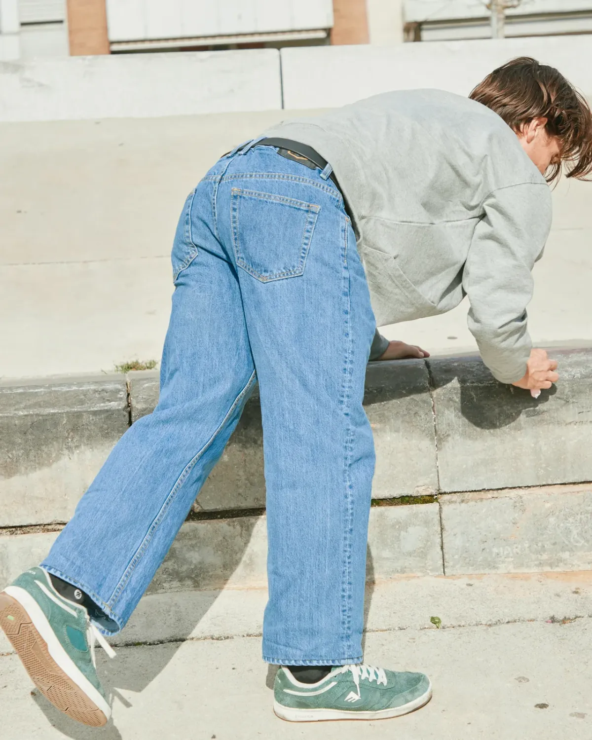 RVCA Men's Americana Dayshift Denim Pant, Color: Blue Collar, Size: 30