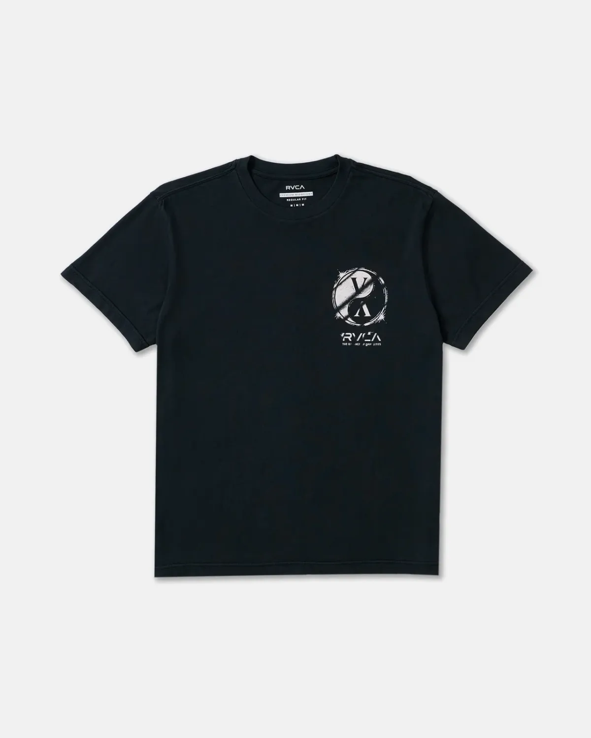 RVCA Men's VA Forces Short Sleeve Tee, Color: Black, Size: M