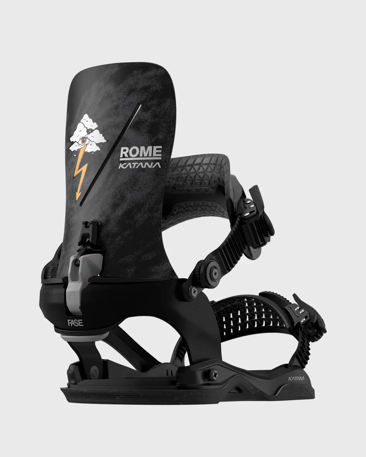 Rome Katana AW FASE Pro Snowboard Binding 2027, Color: Black, Size: L/XL