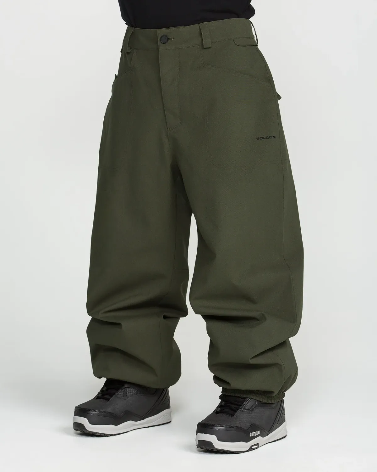 Volcom Men's Lapper Pant, Color: Dark Green, Size: XS