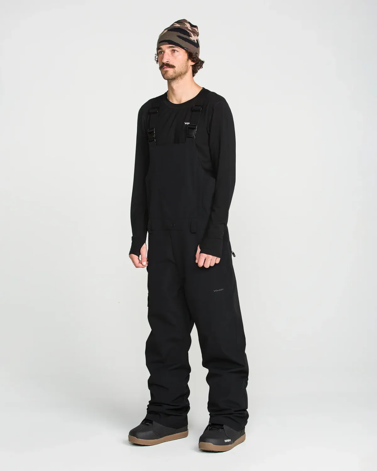 Volcom Men's V.Co Sparta Bib Overall, Color: Black, Size: S