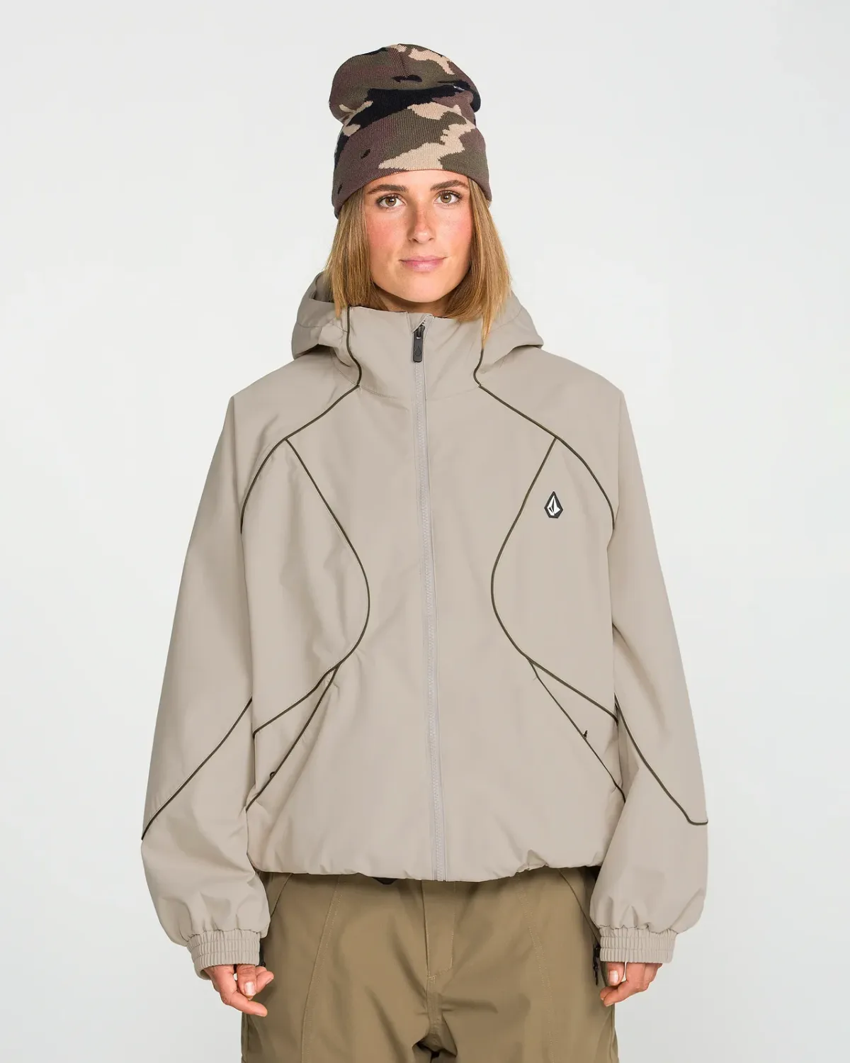 Volcom Women's Liftline 20K Jacket, Color: Khaki, Size: XS