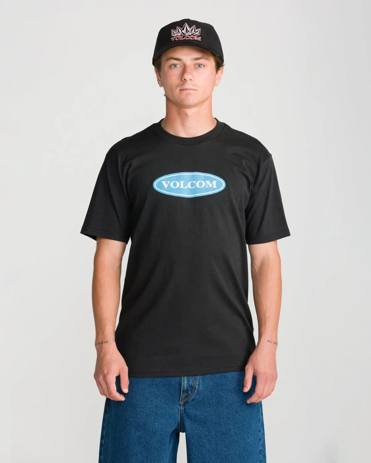 Volcom Men's Remastered Stone Short Sleeve Tee, Color: Black, Size: S
