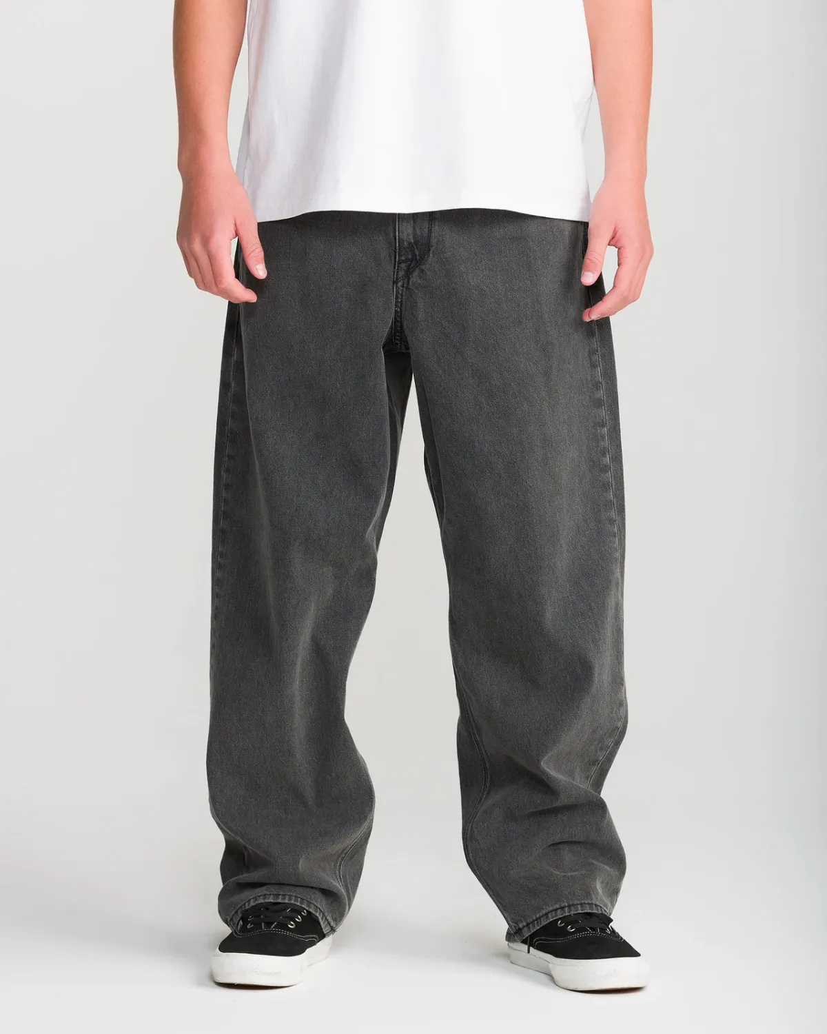Volcom Men's Billow Denim Jeans, Color: Char / Black, Size: 30