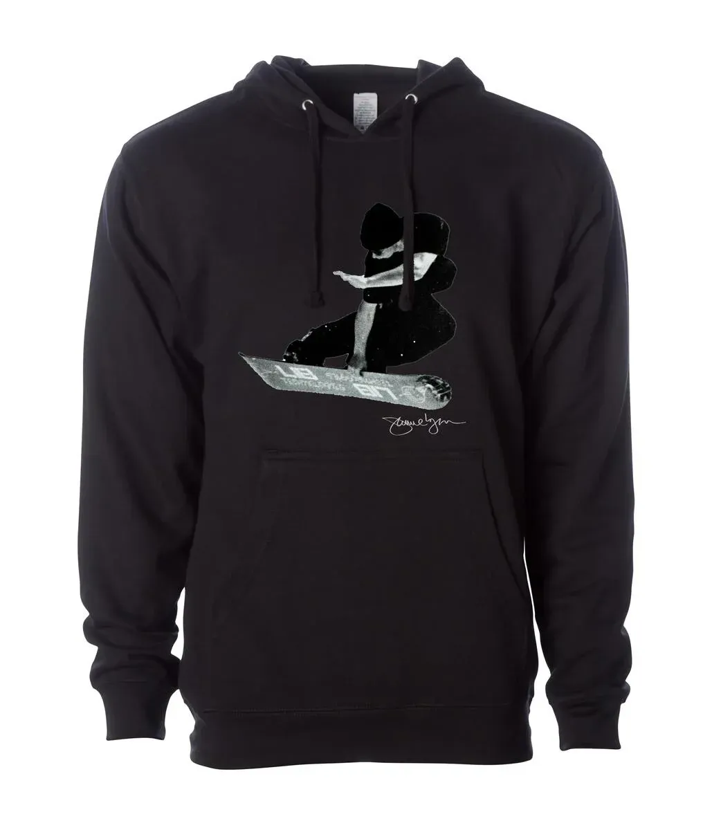 45RPM Men's Jamie Lynn Pullover Hoodie, Color: Black, Size: M