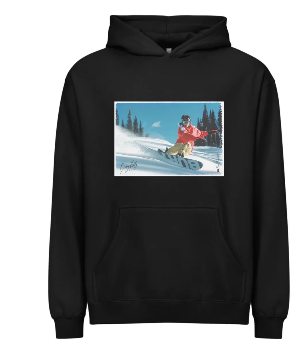 45RPM Men's Craig Kelly Hoodie, Color: Black, Size: M