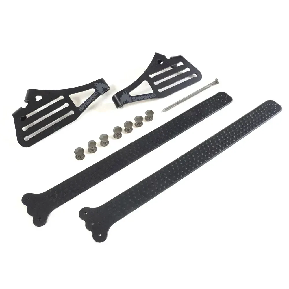 Spark R&amp;D Tailclip Kit in Black, front view