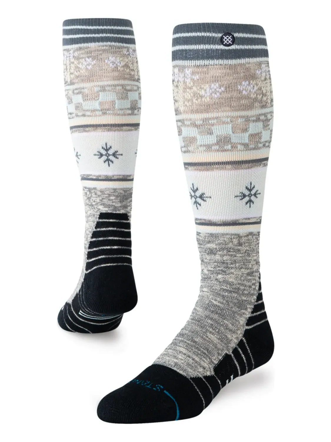 Stance Women's Flake Mid Poly Snow Socks in Ice Blue, main view