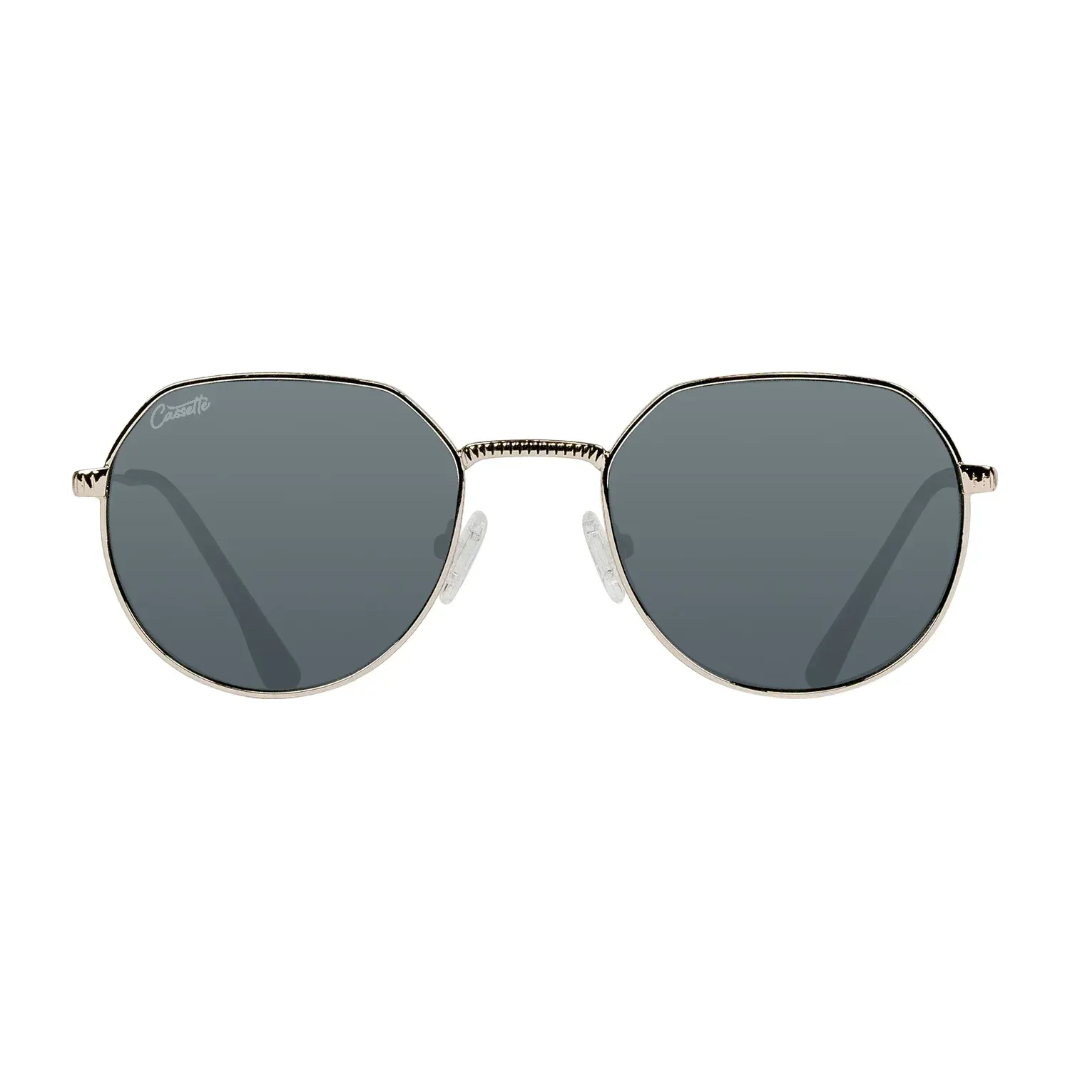 Cassette Melody Sunglasses, Color: Silver / Dark Tort / Smoke Lens