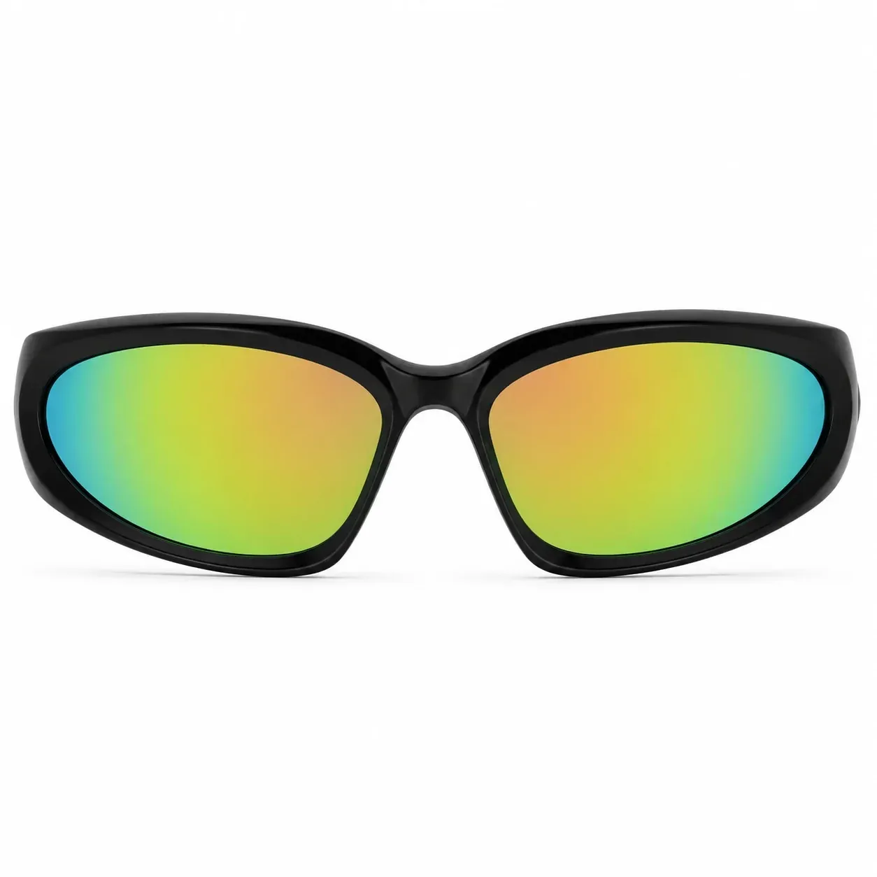 Cassette Limewire Sunglasses, Color: Black / Iridescent Mirror Lens
