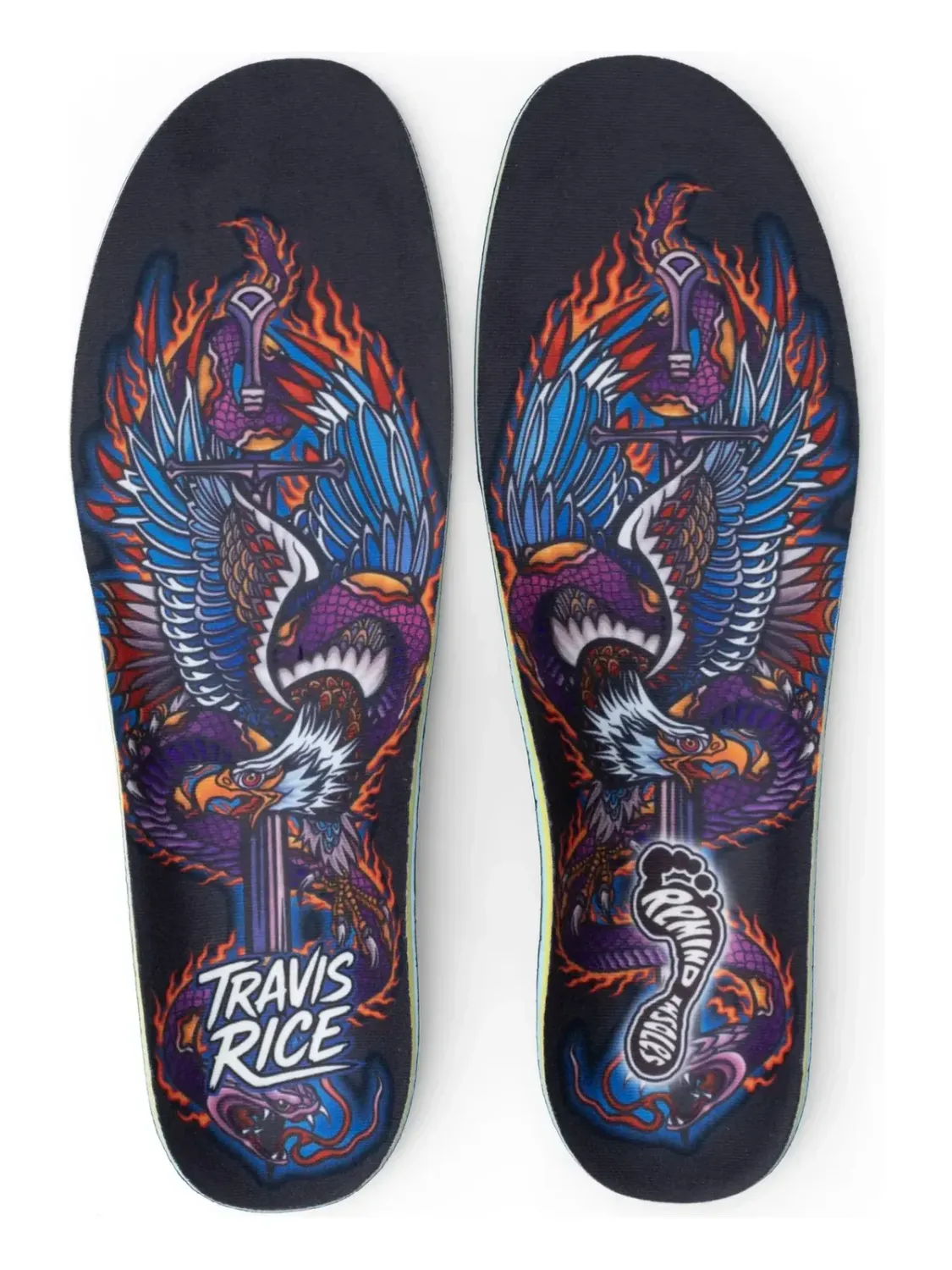 Remind Medic Impact Travis Rice Eagle Snake Insoles, Size: 8-8.5 Men / 10-10.5 Women