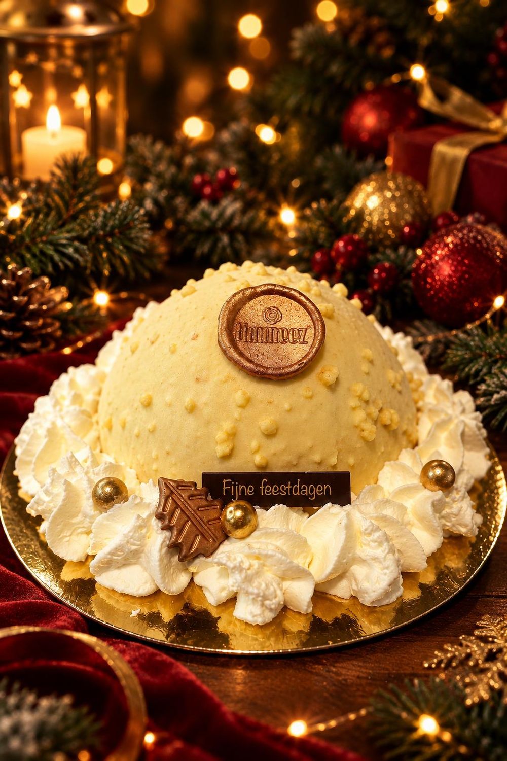 Luxe Bombe Panna cotta / Frambozen / Witte chocolade 5-6 personen
