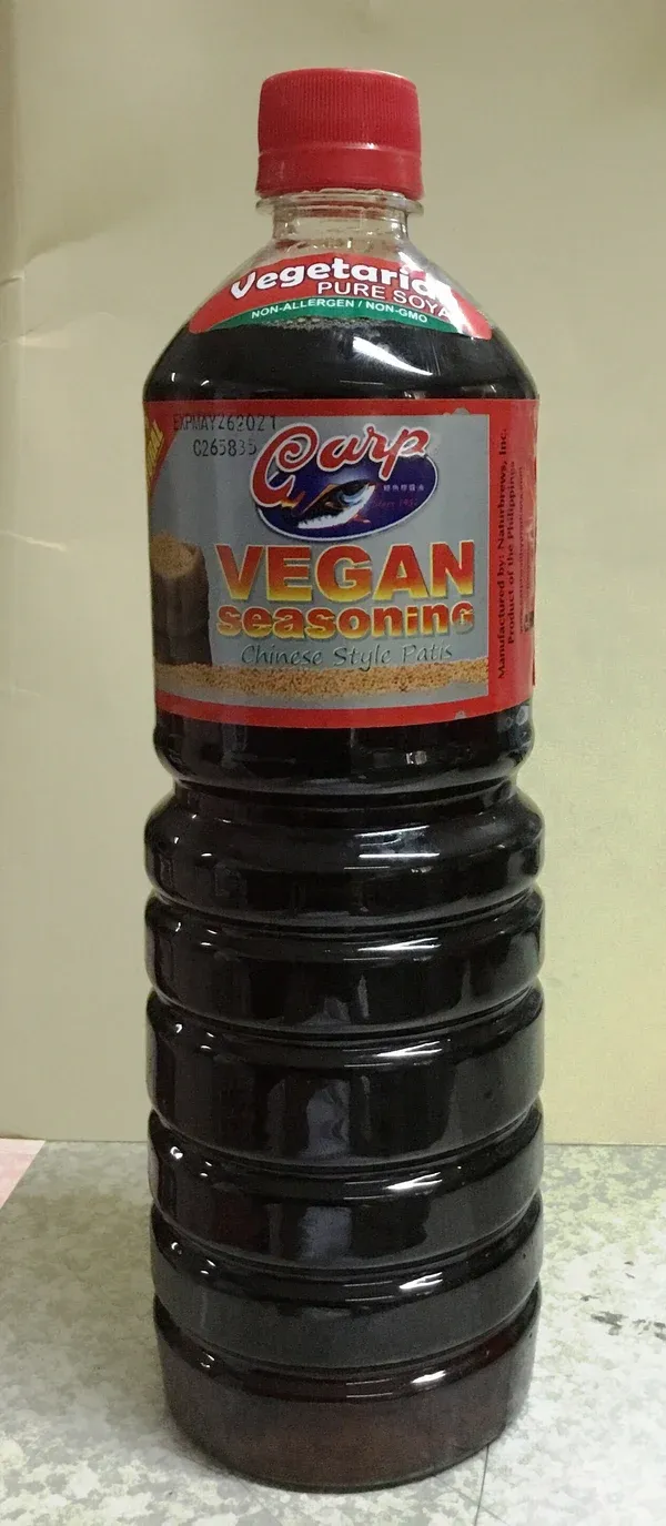 CARP VEGAN Seasoning 1L x 12 (Patis) - 1 CASE