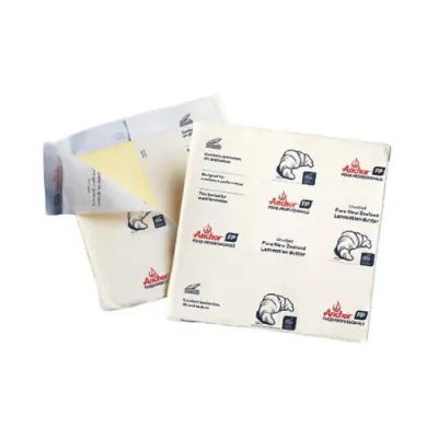 Anchor LACTIC SHEETED BUTTER 1kg x 20 pcs - 1 CASE