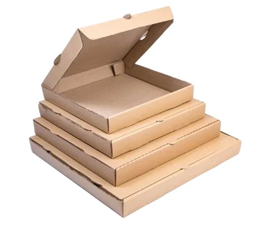 Plain Corrugated Pizza Box – 50pcs | Sizes 10, 11, 12, 14, 16 Inches