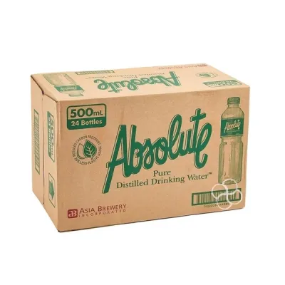 ABSOLUTE Distilled Water 500ml x 24 pcs - 1 CASE