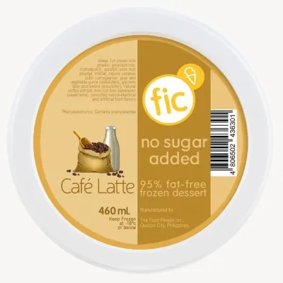 FIC NO SUGAR ADDED Ice Cream 460ml