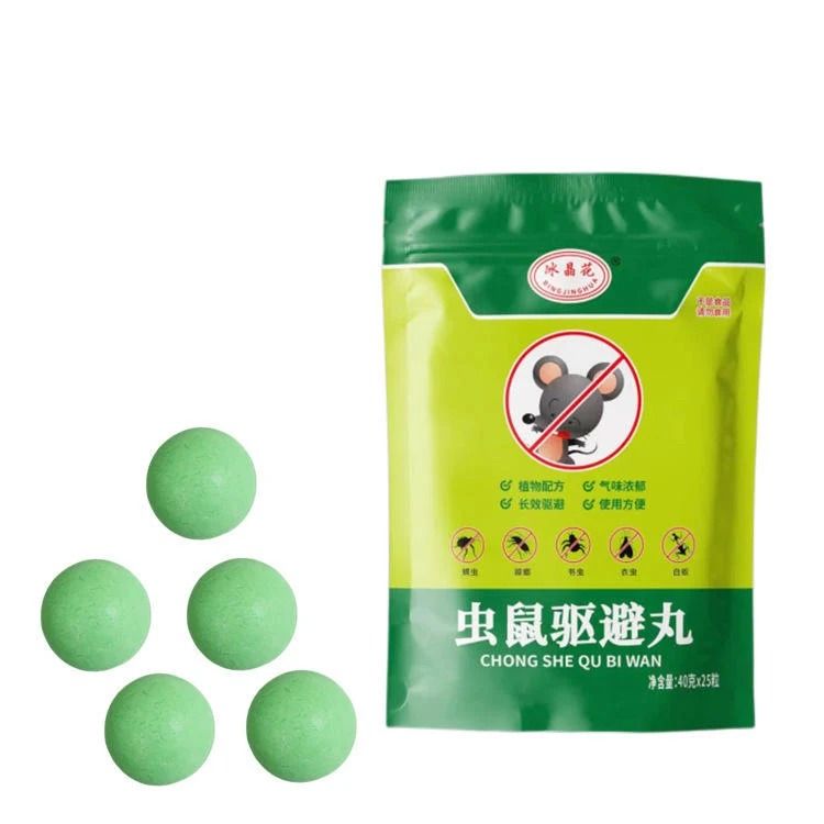 MOUSE REPELLENT Balls, Rodent and Rat repeller - works immediately 5 Tablets x 40g