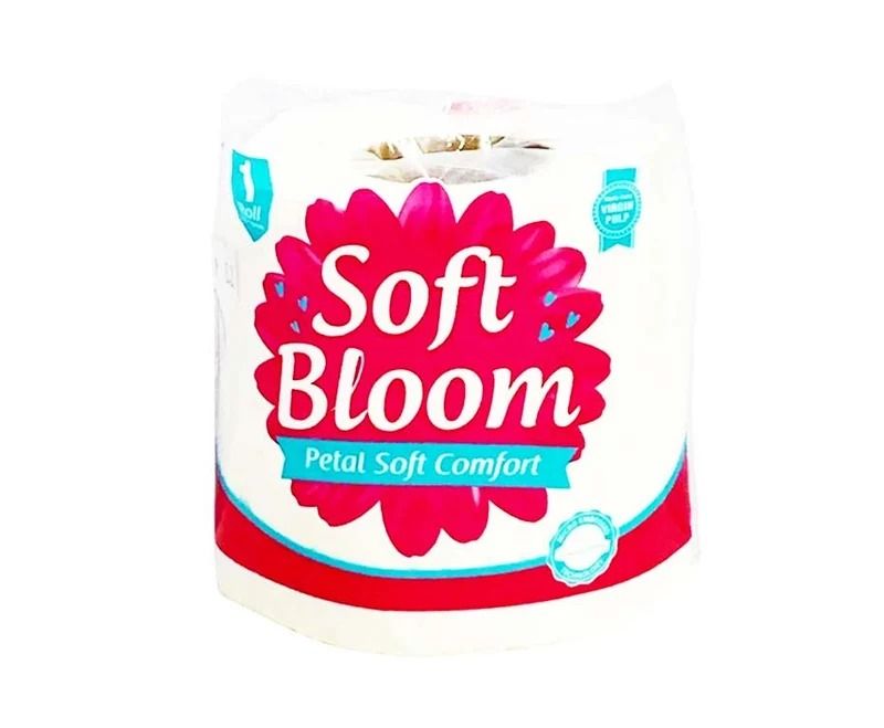 Soft Bloom Petal Soft Comfort Tissue 2-Ply 150 Pulls 1 Roll - BTVP BLOOM 96/1/150 -  CASE 96 SINGLE ROLLS