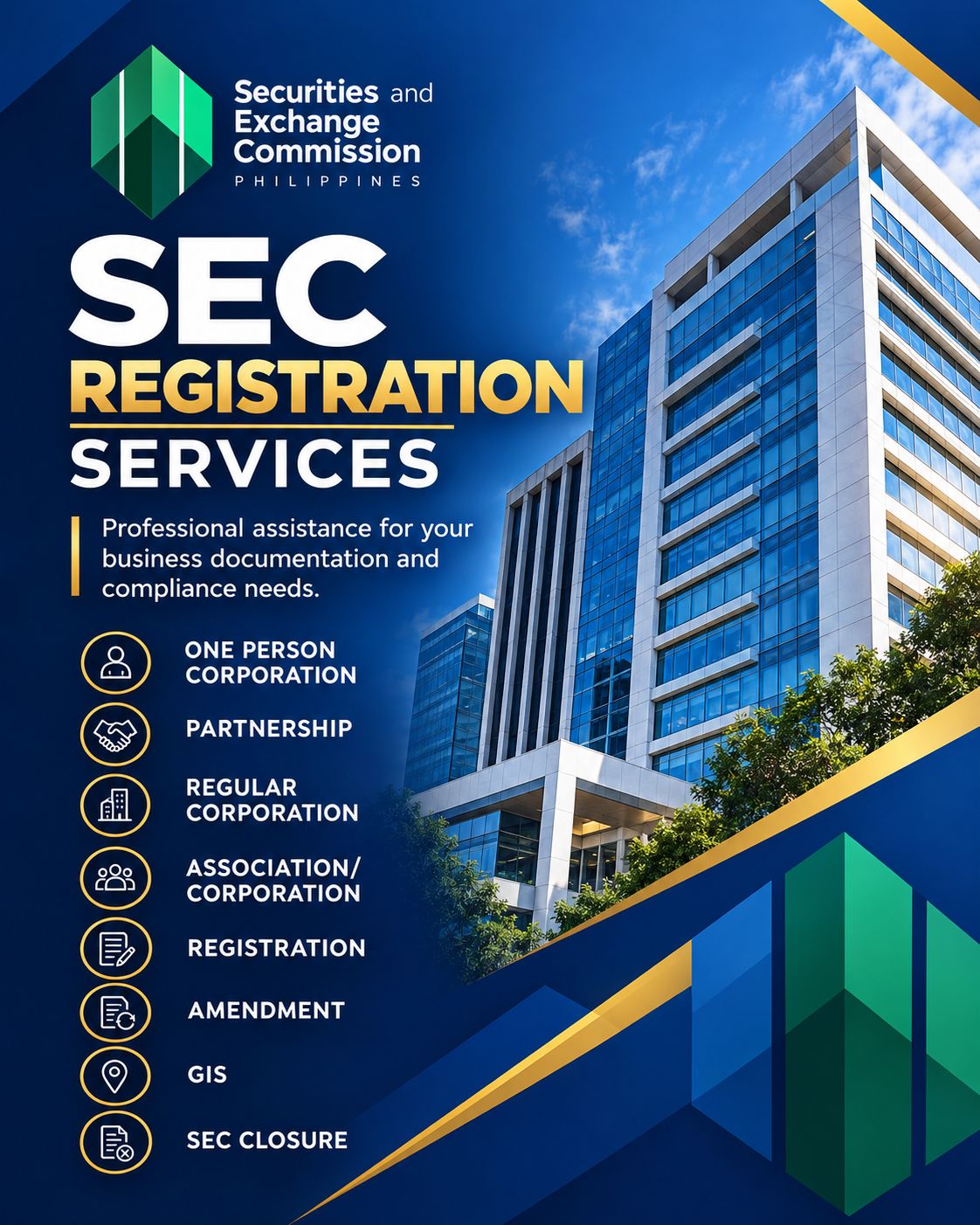 SEC REGISTRATION SERVICES + Additional Government Fees