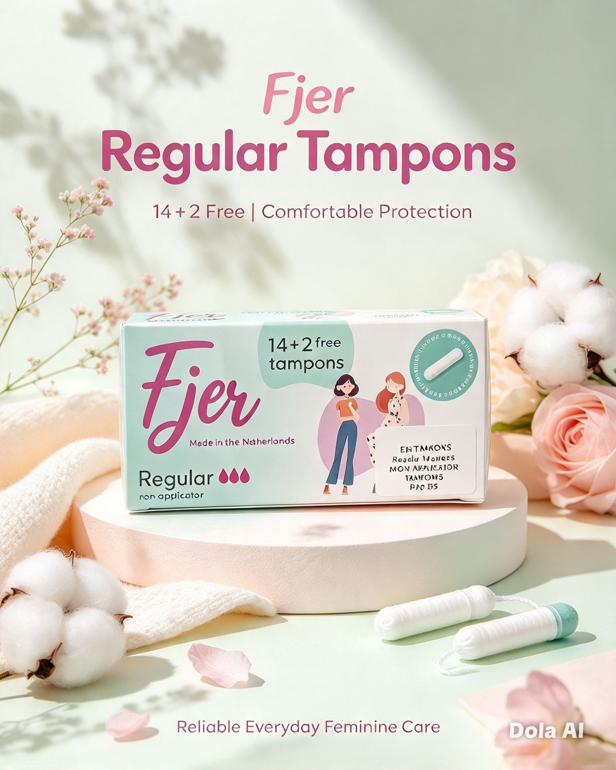 Fjer TAMPONS Regular 16 pieces (NON-APPLICATOR TAMPONS)