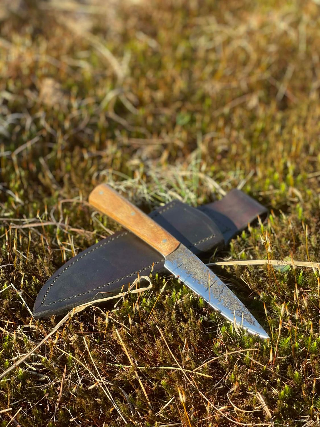 Oak Handled Bird And Trout