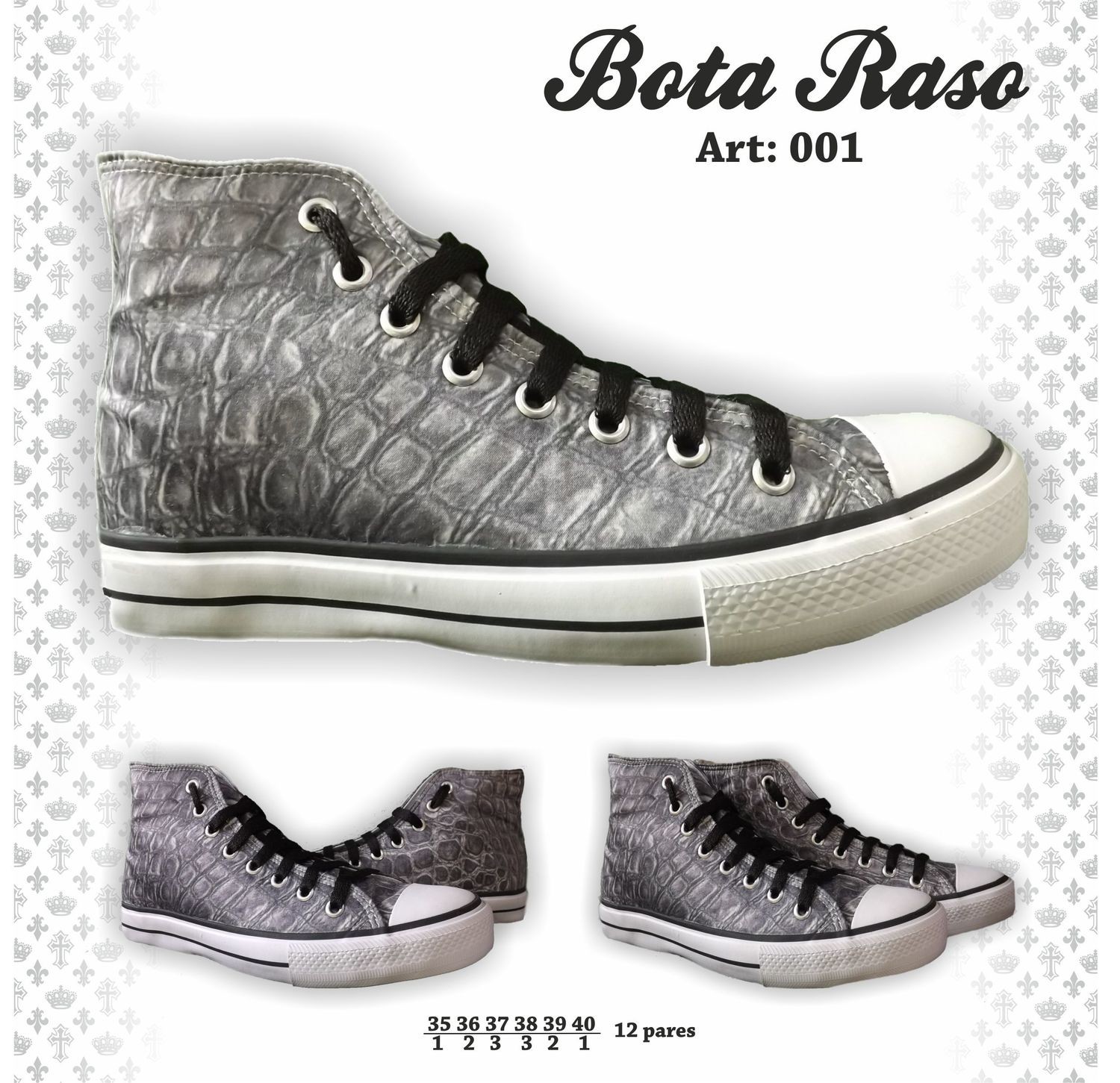 Botita Raso Art.1 Plata