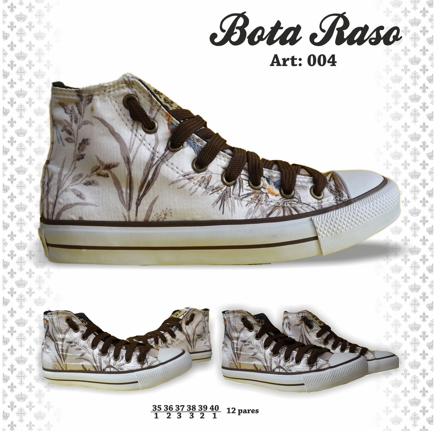 Botita Raso Art.4 Beige / Choco