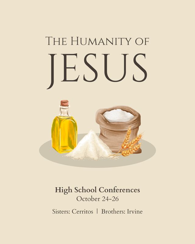 2025 10 HSB, The Humanity of Jesus, Afternoon Fellowship (PJ, MN)