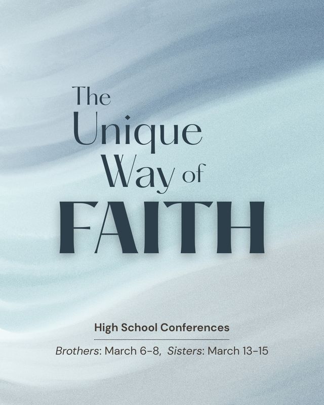 2026 03 HSB, The Unique Way of Faith, Msg 1 (WH)