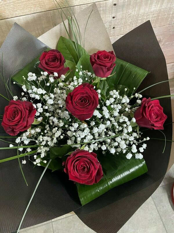 6 Red Rose Bouquet