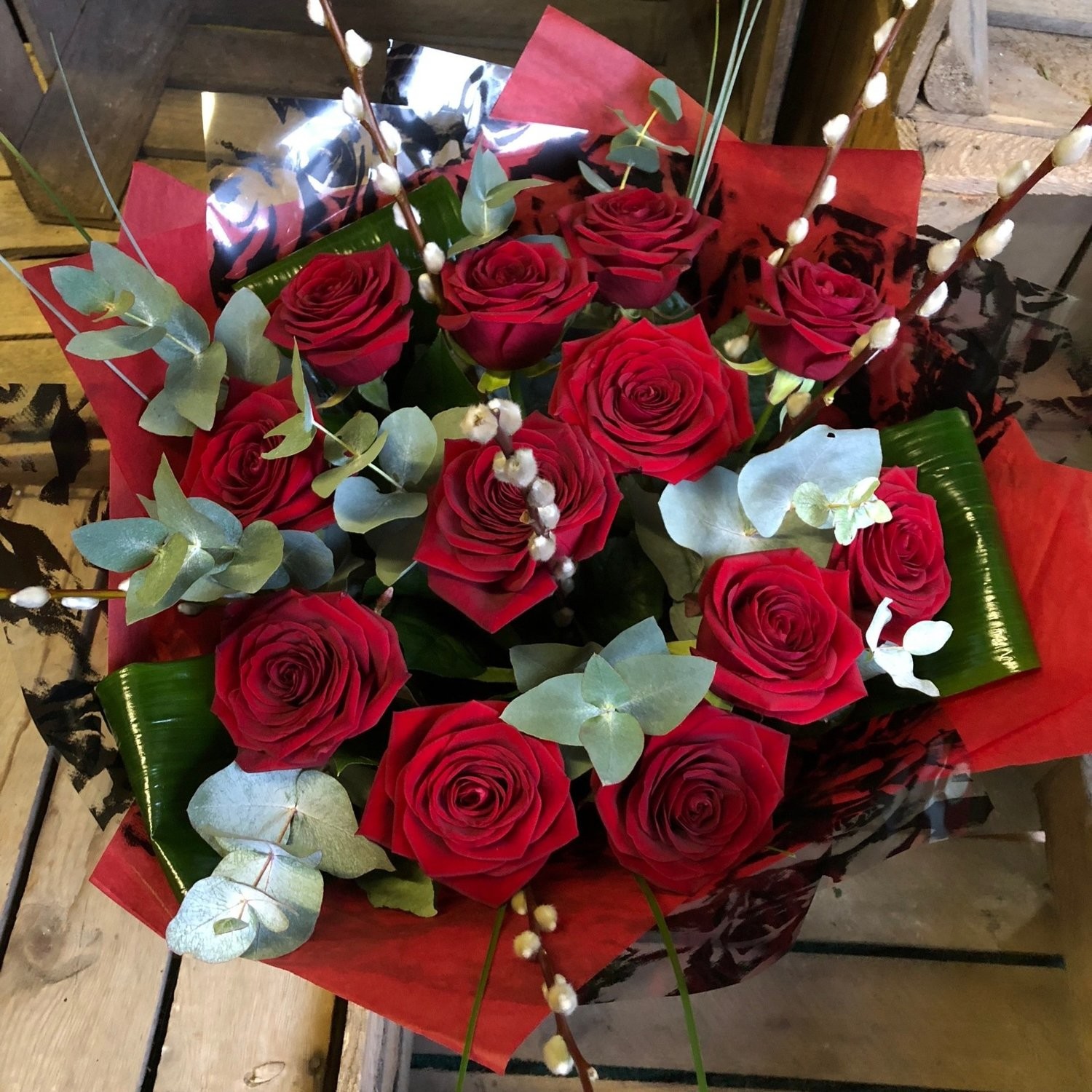 12 Red Rose Bouquet
