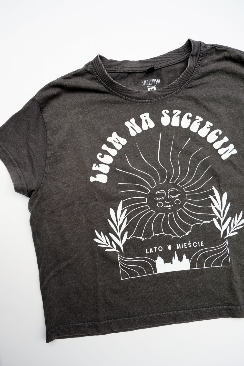 T-SHIRT PUDEŁKOWY DAMSKI LECIM NA SZCZECIN