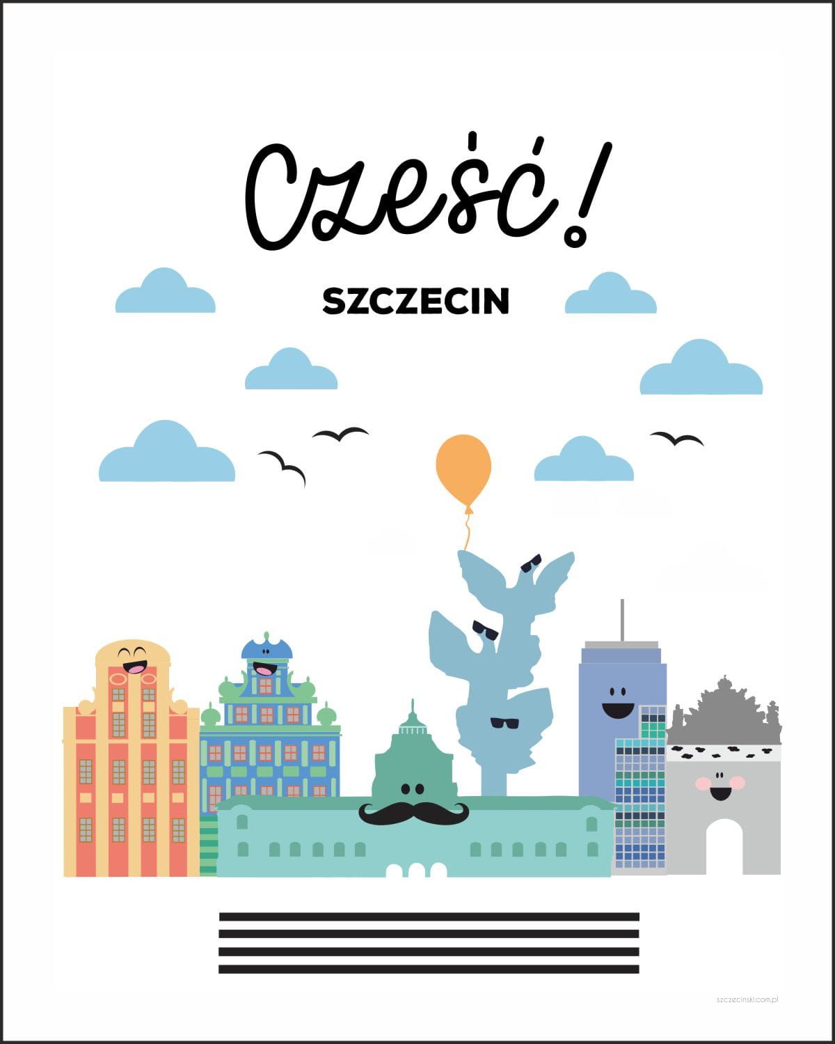 PLAKAT CZEŚĆ SZCZECIN