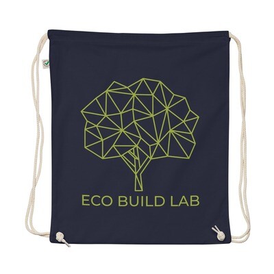 EBL - Organic cotton drawstring bag (green logo)