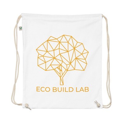 EBL - Organic cotton drawstring bag (orange logo)
