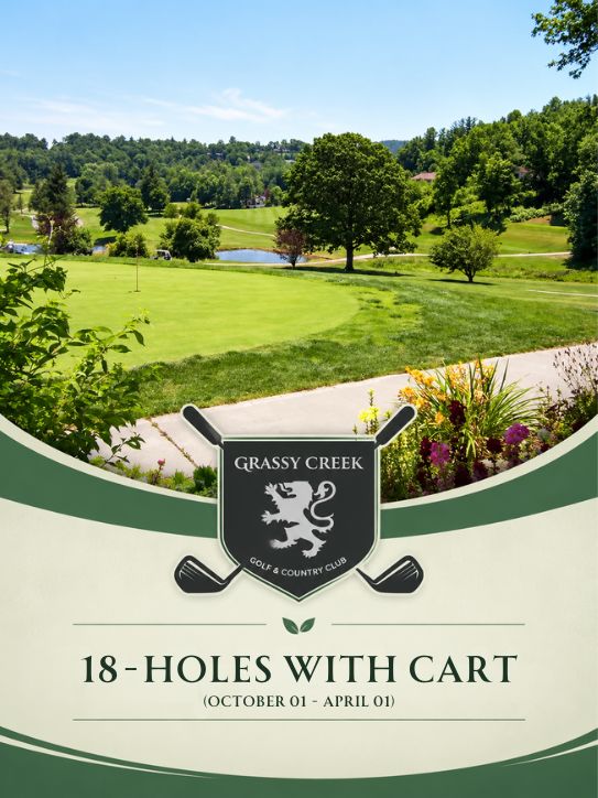 18-Holes with Cart - Oct 1- Apr 1