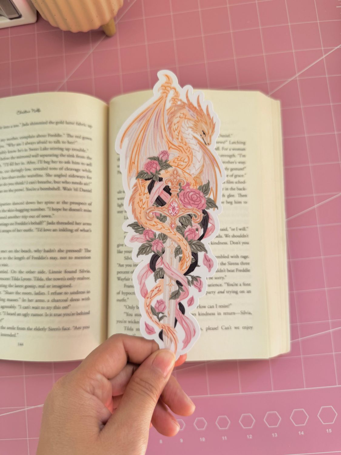 Golden Dragon &amp; Pink Roses