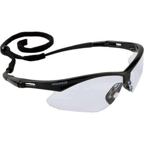 KIMBERLY-CLARK PROFESSIONAL KLEENGUARD™ NEMESIS BLACK SAFETY GLASSES WITH CLEAR HARD COAT LENS